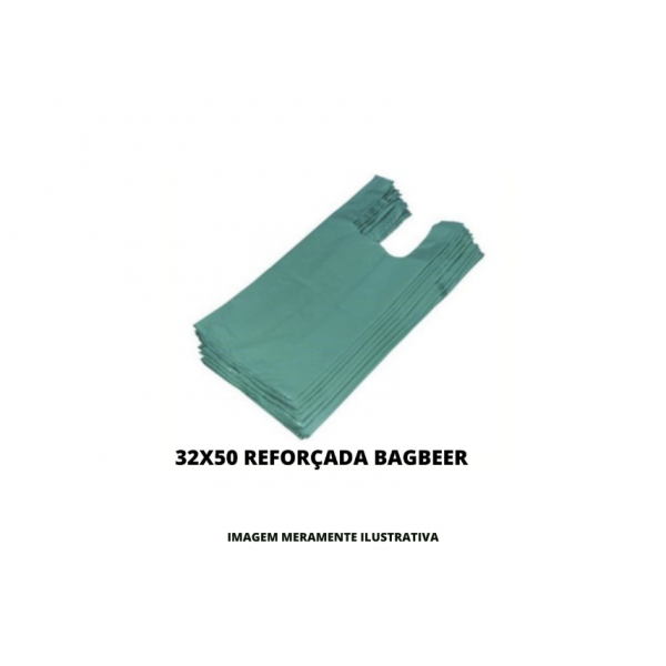 SACOLA PLASTICA - REFORCADA - 32X50